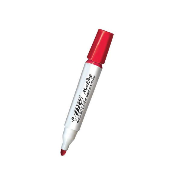 Marcador Quadro Branco Bic Vermelho Recarregável - Delapel