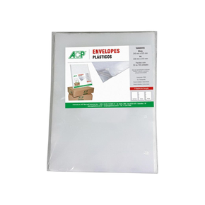 ENVELOPE PLASTICO 0,06 4 FUROS 240 X 325 C/100 - Delapel